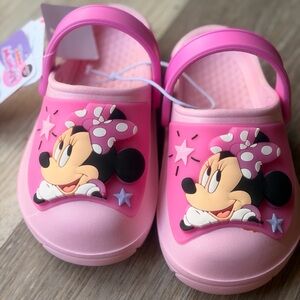 Kids Minnie Mouse Pink Clogs